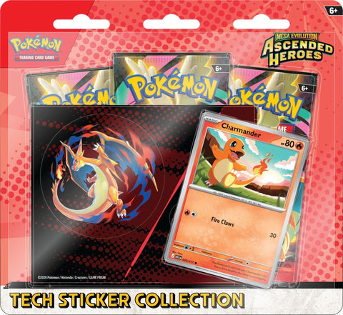 Pokemon TCG: Mega Evolution: Ascended Heroes Tech Sticker Collection - Charmander