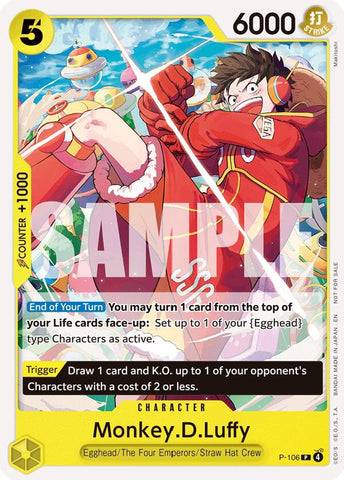 Monkey.D.Luffy (Store Tournament 2025 Vol. 4) - P-106 - (One Piece Promotion Cards)