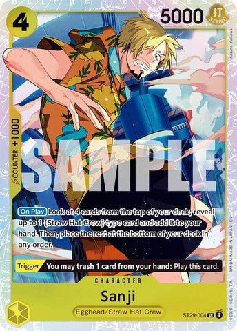 Sanji - ST29-004 - (Starter Deck 29: Egghead)