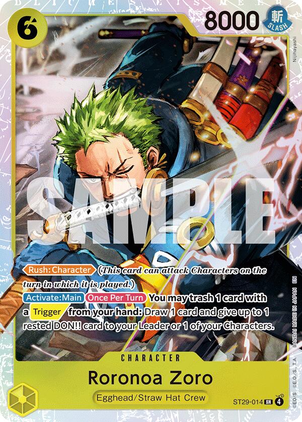 Roronoa Zoro - ST29-014 - (Starter Deck 29: Egghead)