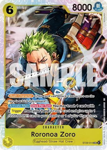 Roronoa Zoro - ST29-014 - (Starter Deck 29: Egghead)