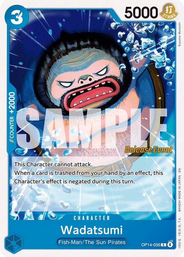 Wadatsumi - OP14-056 - (The Azure Sea's Seven Release Event Cards)