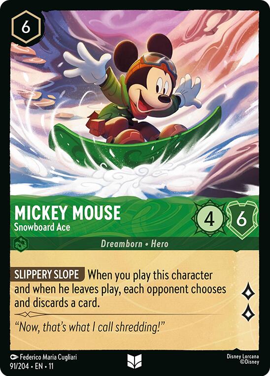 Mickey Mouse - Snowboard Ace - 91/204