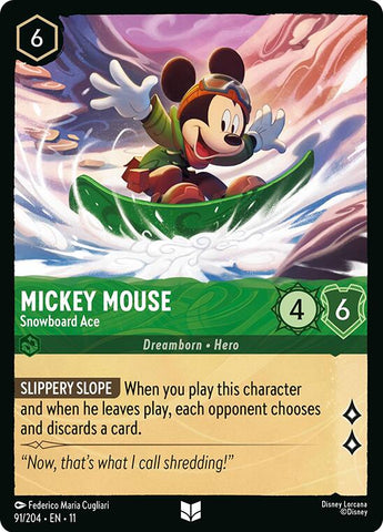 Mickey Mouse - Snowboard Ace - 91/204