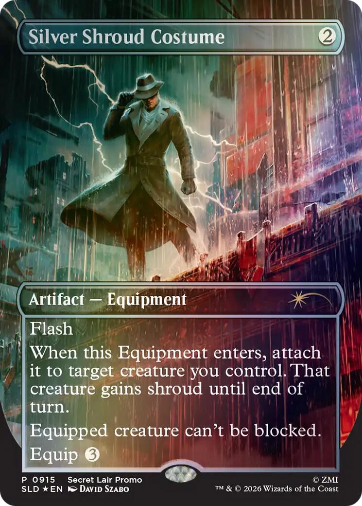 Silver Shroud Costume - 915 - (Secret Lair Drop Series)