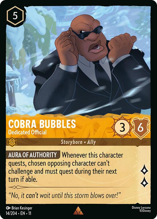 Cobra Bubbles - Dedicated Official - 14/204