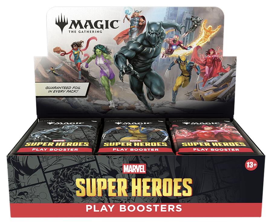 Magic: The Gathering - Marvel Super Heroes - Play Booster Display