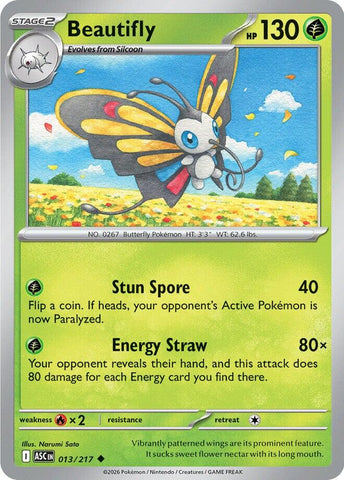 Beautifly - 013/217 - 013/217 - (ME: Ascended Heroes)