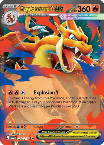 Mega Charizard Y ex - 022/217 - 022/217 - (ME: Ascended Heroes)