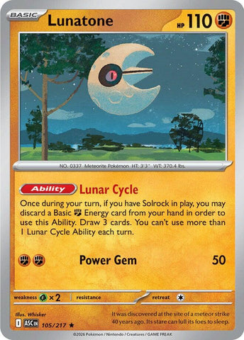 Lunatone - 105/217 - (ME: Ascended Heroes)