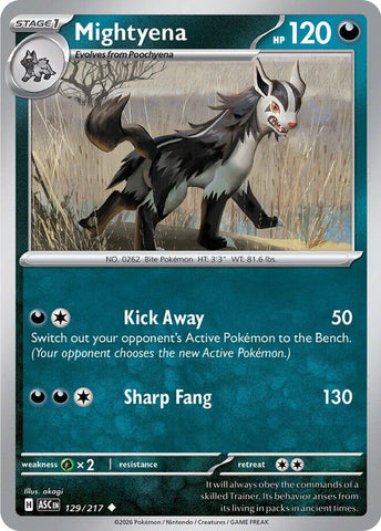 Mightyena - 129/217 - 129/217 - (ME: Ascended Heroes)