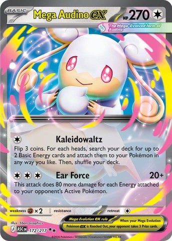 Mega Audino ex - 172/217 - 172/217 - (ME: Ascended Heroes)