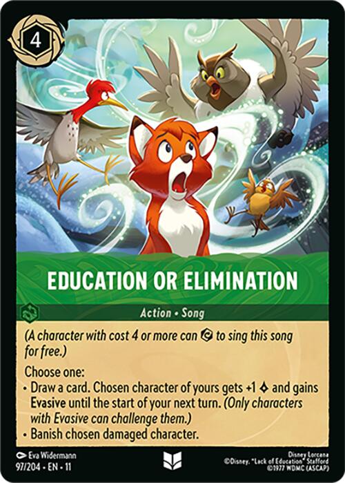 Education or Elimination - 97/204