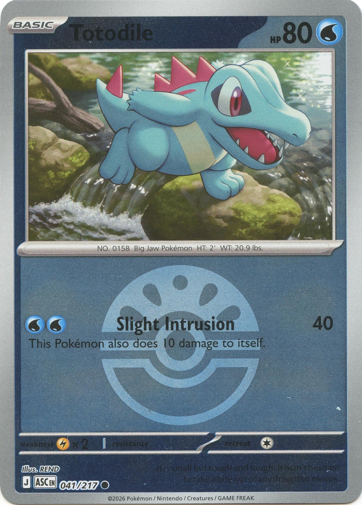 Totodile (Friend Ball) - 041/217 - (ME: Ascended Heroes)
