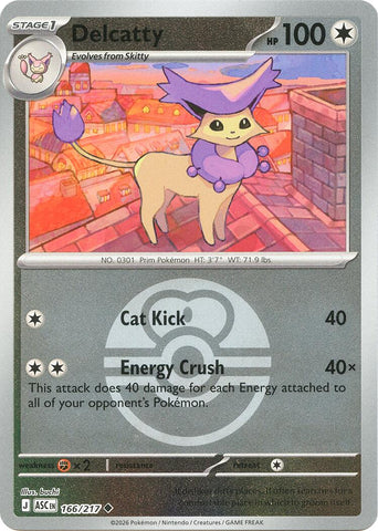 Delcatty (Love Ball) - 166/217 - (ME: Ascended Heroes)