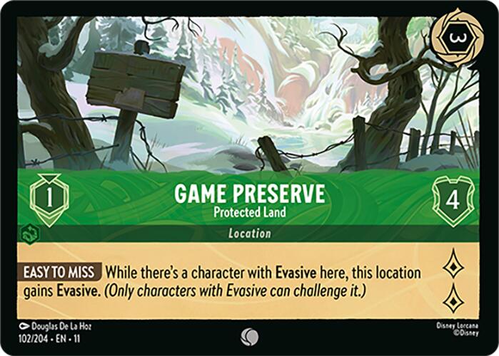 Game Preserve - Protected Land - 102/204