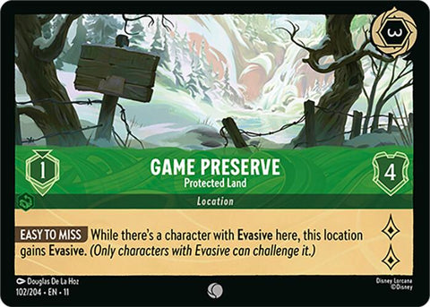 Game Preserve - Protected Land - 102/204