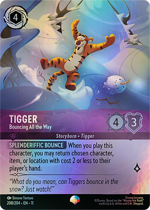 Tigger - Bouncing All the Way (Epic) - 208/204 - (Winterspell)