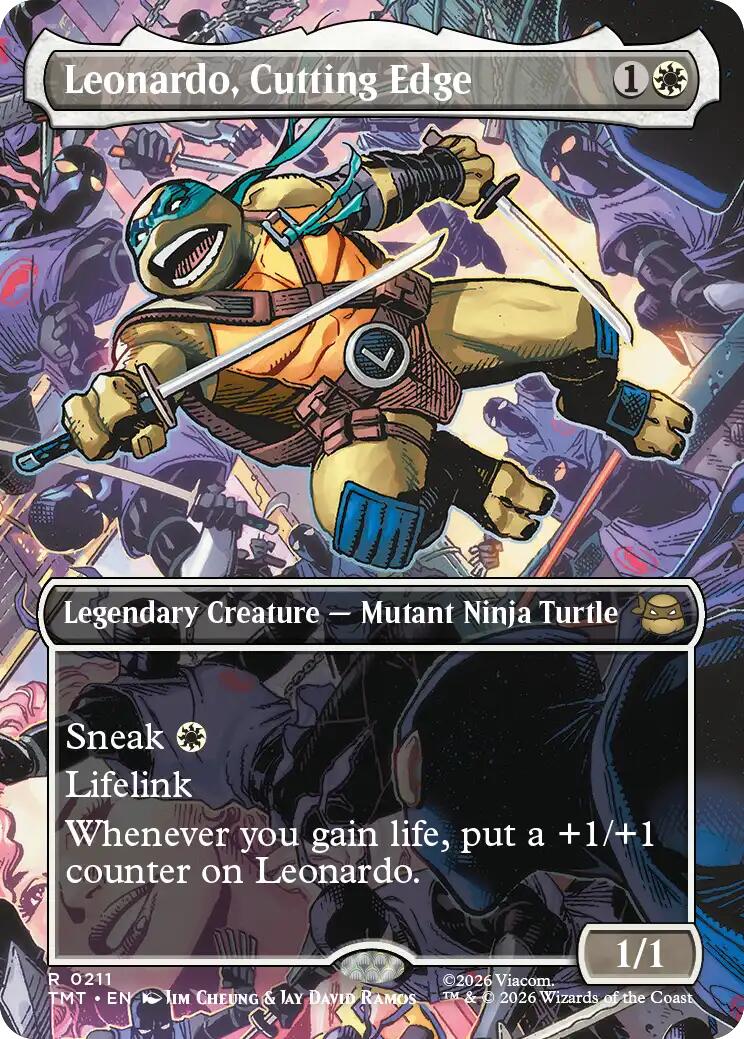 Leonardo, Cutting Edge (Borderless) - 211 - (Teenage Mutant Ninja Turtles)
