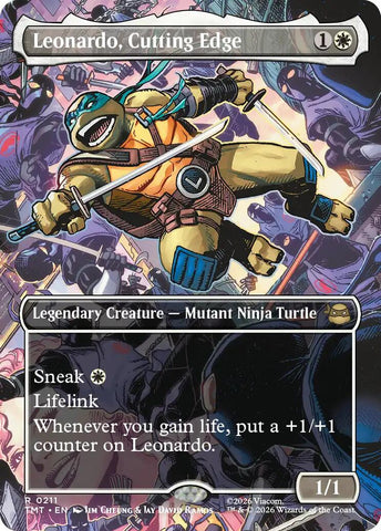 Leonardo, Cutting Edge (Borderless) - 211 - (Teenage Mutant Ninja Turtles)