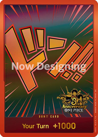 DON!! Card (Japanese Version 3rd Anniversary Set) - - (One Piece Promotion Cards)