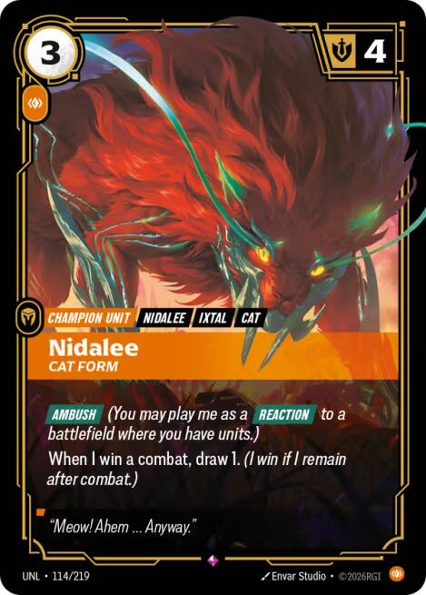 Unleashed - Nidalee, Cat Form 114/219