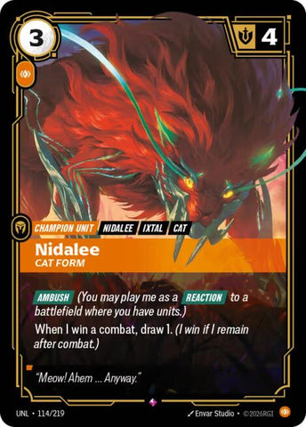 Unleashed - Nidalee, Cat Form 114/219