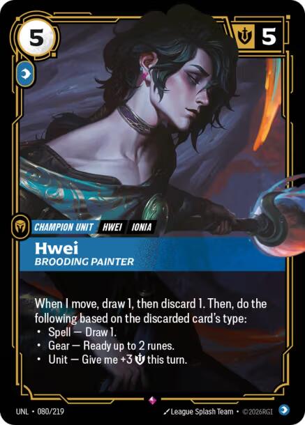 Unleashed - Hwei, Brooding Painter 080/219