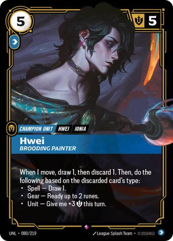 Unleashed - Hwei, Brooding Painter 080/219