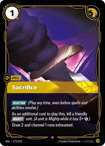 Unleashed - Sacrifice 173/219