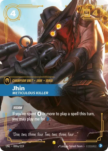 Unleashed - Jhin, Meticulous Killer (Alternate Art) 089a/219