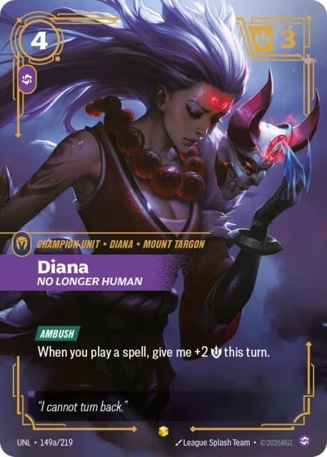 Unleashed - Diana, No Longer Human (Alternate Art) 149a/219