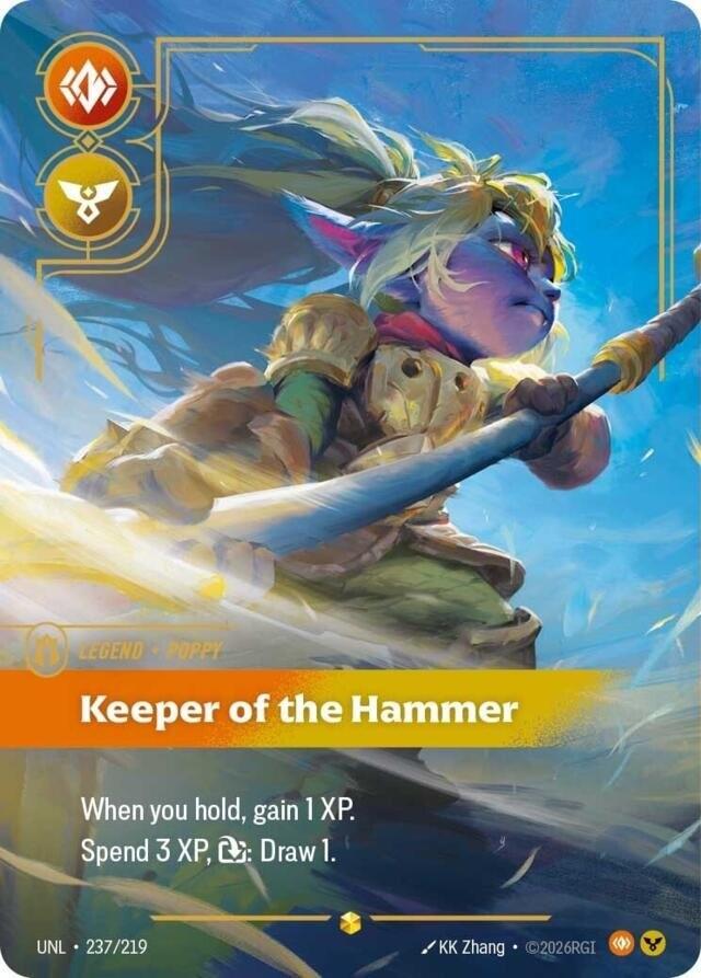 Unleashed - Poppy, Keeper of the Hammer (Overnumbered) 237/219