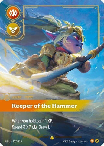 Unleashed - Poppy, Keeper of the Hammer (Overnumbered) 237/219