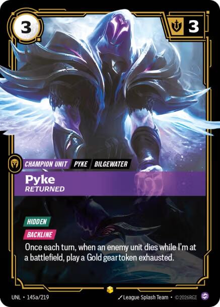Unleashed - Pyke - Returned (Alternate Art) 145a/219