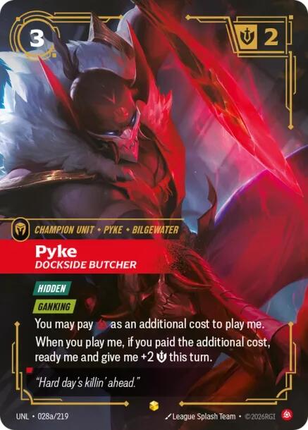 Unleashed - Pyke - Dockside Butcher (Alternate Art) 028a/219