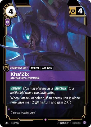 Unleashed - Kha'Zix - Mutating Horror 143/219