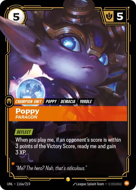 Unleashed - Poppy - Paragon (Alternate Art) 116a/219