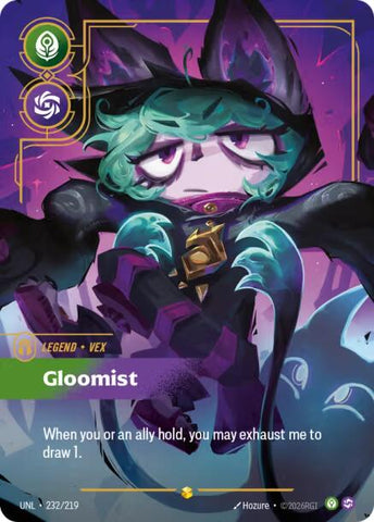 Unleashed - Vex - Gloomist (Overnumbered) 232/219
