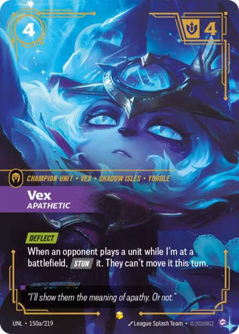 Unleashed - Vex, Apathetic (Alternate Art) 150a/219