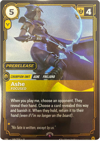Riftbound Organized Play Promotional Cards - Ashe - Focused 169/219