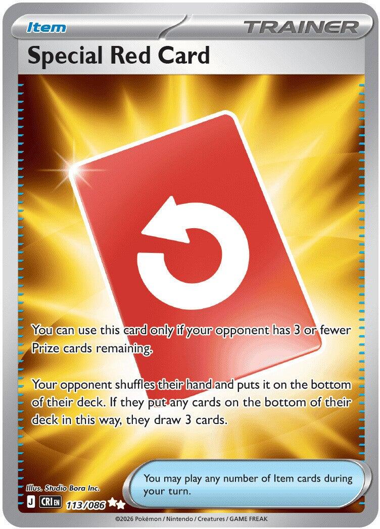 Special Red Card - 113/086 - (ME04: Chaos Rising)