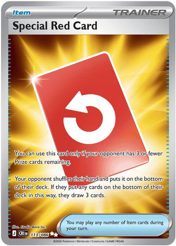 Special Red Card - 113/086 - (ME04: Chaos Rising)