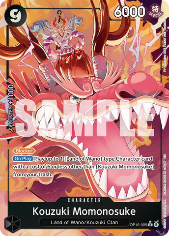 Kouzuki Momonosuke (085) (Alternate Art) - OP16-085
