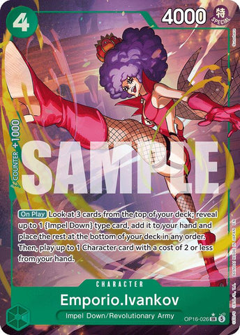 Emporio.Ivankov (026) (Alternate Art) - OP16-026