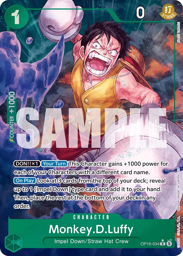 Monkey.D.Luffy (034) (Alternate Art) - OP16-034
