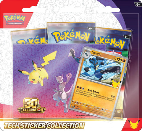 Pokemon TCG: 30th Celebration Tech Sticker Collection [Lucario]