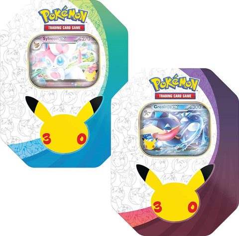 Pokemon TCG: 30th Celebration ex Tin [Set of 2]