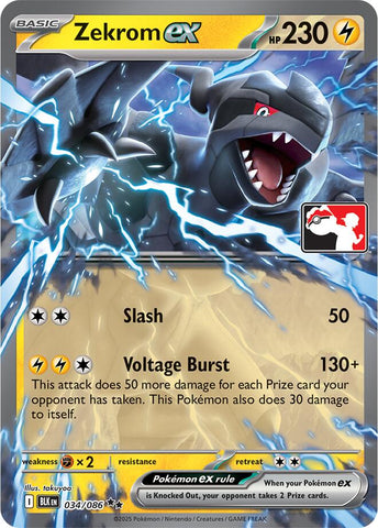 Zekrom ex - 034/086 (Right Stamp) - 034/086