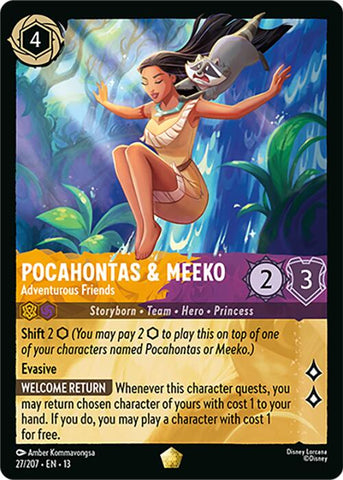 Pocahontas & Meeko - Adventurous Friends - 27/207